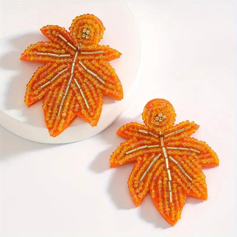 Thanksgiving Pumpkin & Turkey Earrings