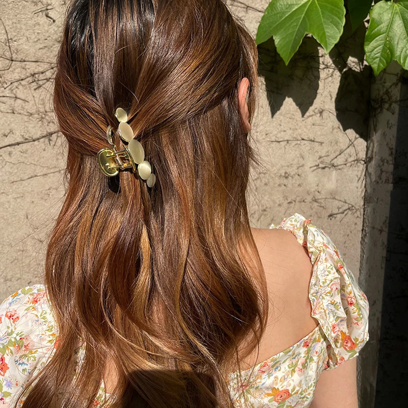 Elegant Opal Shark Hair Clip