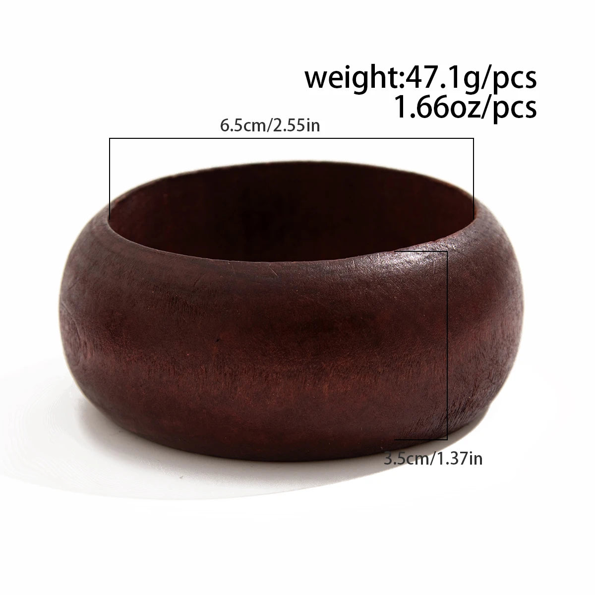 Vintage Irregular Wood Bangles