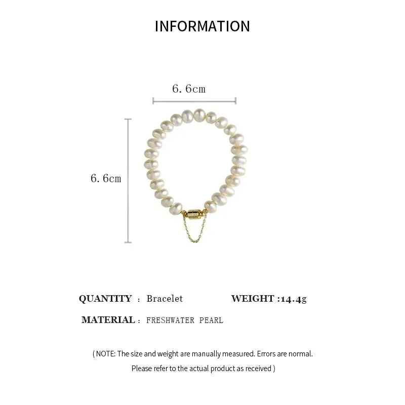 Elegant Pearl Magnetic Bracelet