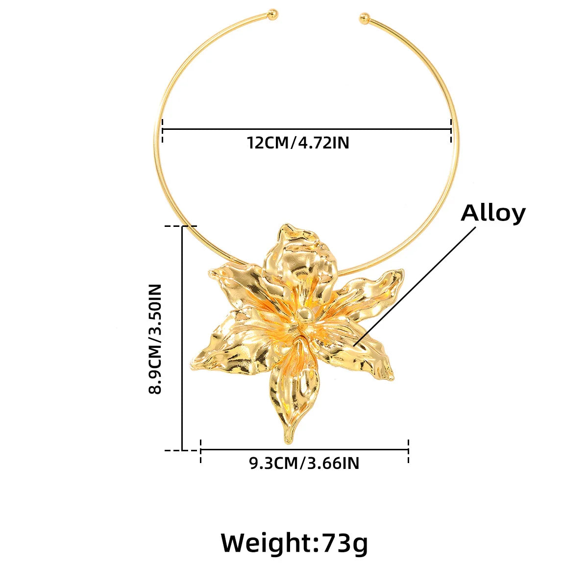 Irregular Bloom Elegance Necklace