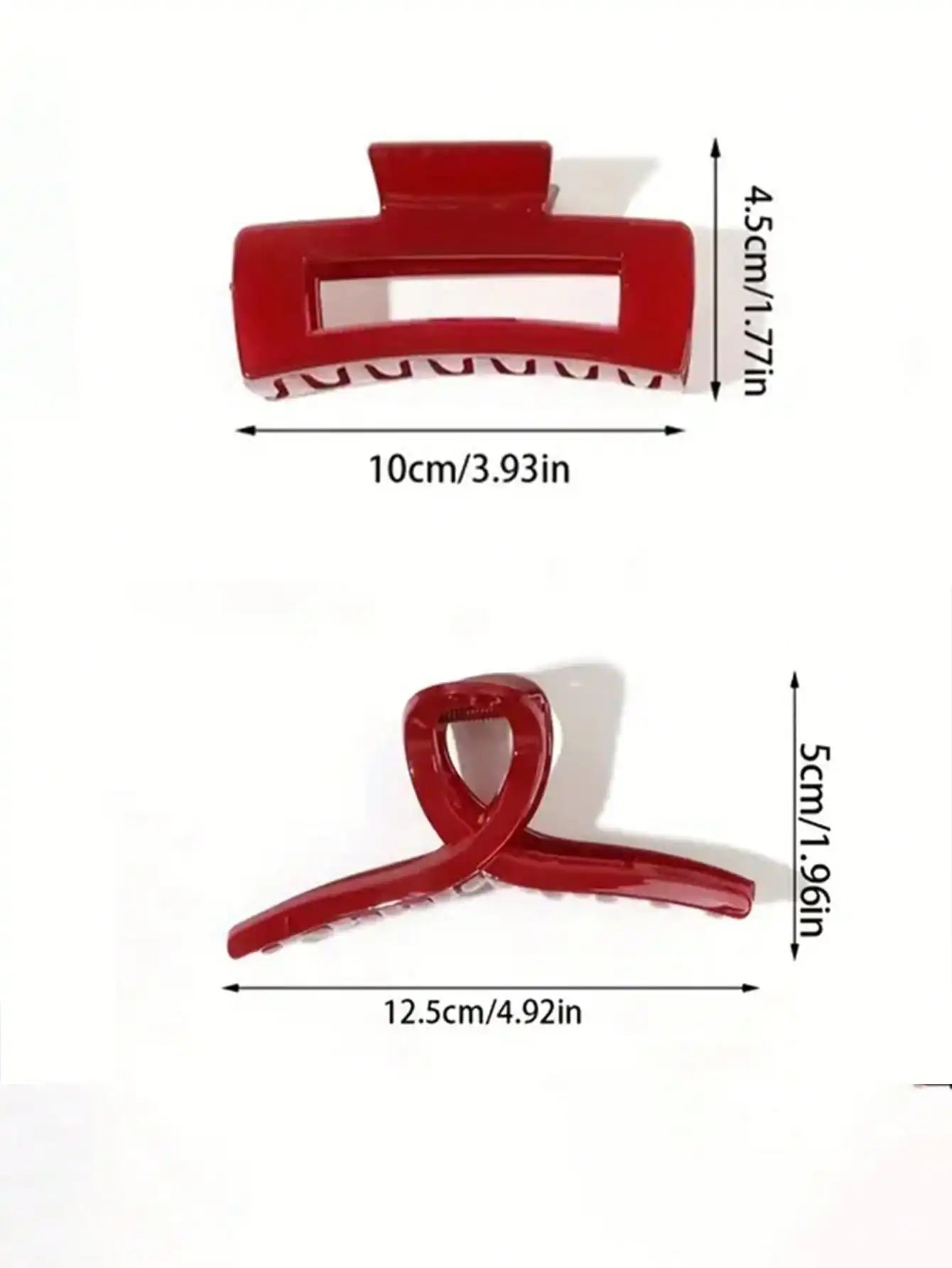 Stylish Wine Red Hair Clip