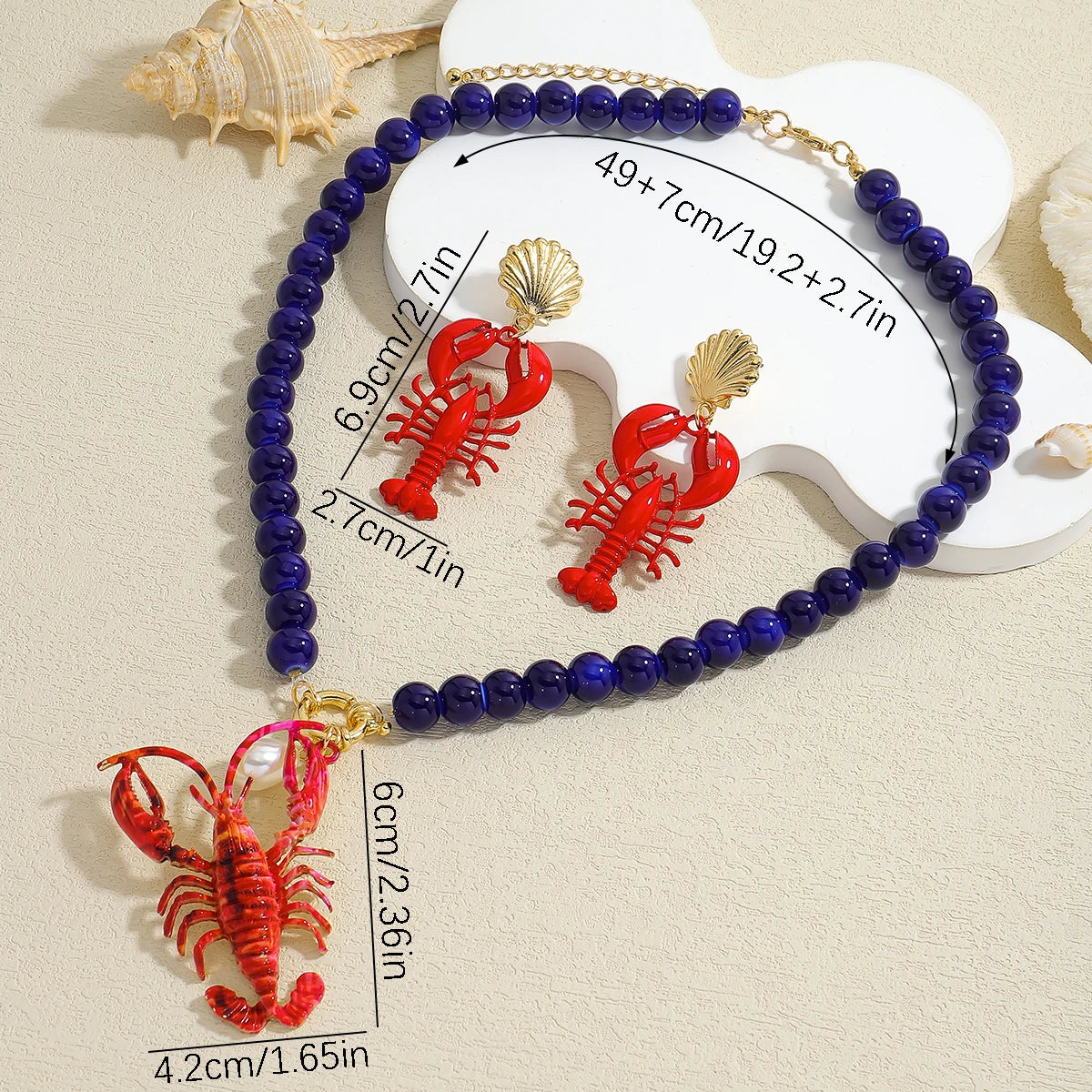 Red Lobster Charm Set