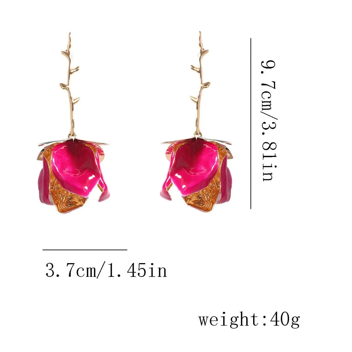 Blossoming Rose Earrings