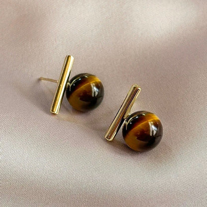 Elegant Grey Imitation Pearl Drop Earrings