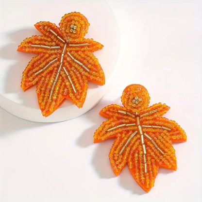 Thanksgiving Pumpkin & Turkey Earrings