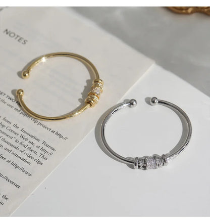 French High-End Cylindrical Cuff Bracelet