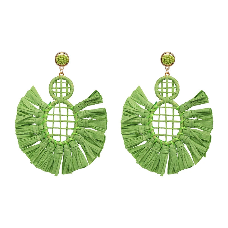 Statement Boho: Exaggerated Tassel Earrings