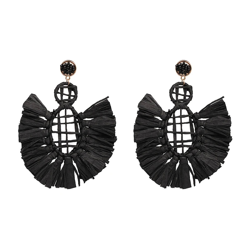 Statement Boho: Exaggerated Tassel Earrings