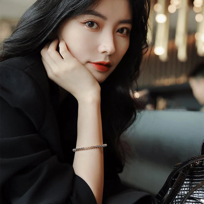 Classic Simple Gold Copper Alloy Bracelet