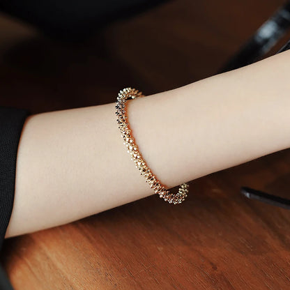 Classic Simple Gold Copper Alloy Bracelet