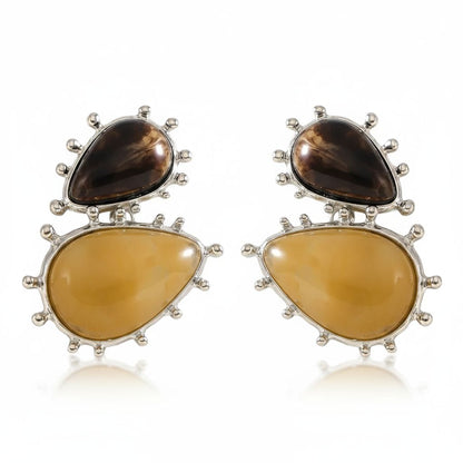 Vintage Resin Geometric Earrings