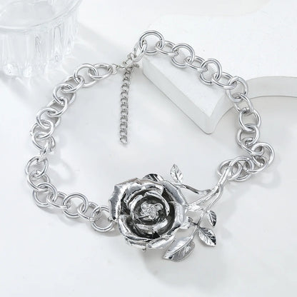 Exaggerated Rose Necklace
