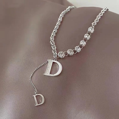 Micro Zircon Letter D Pendant Bracelet