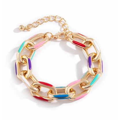 Punk Vibes Colorful Chain Bracelet