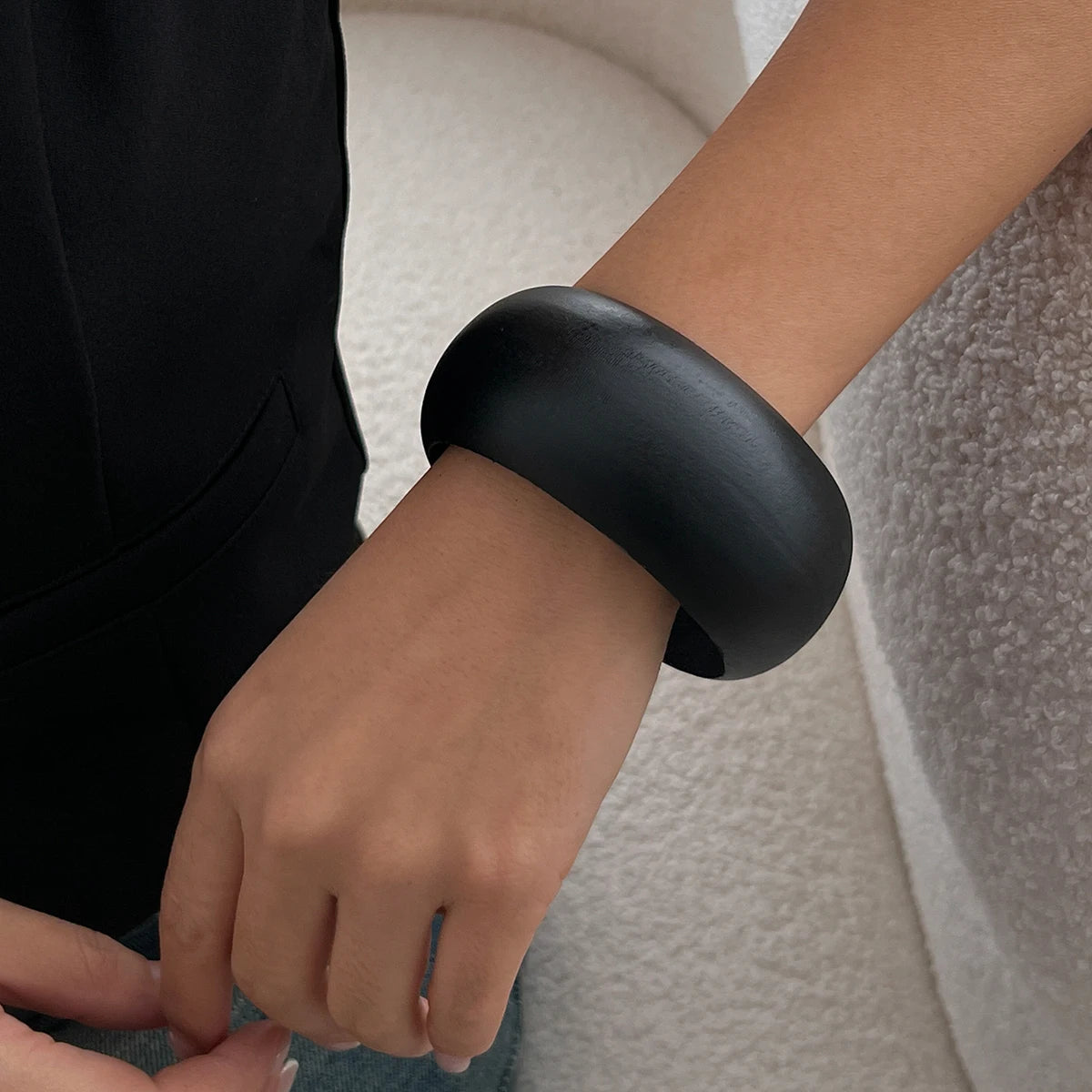 Vintage Irregular Wood Bangles