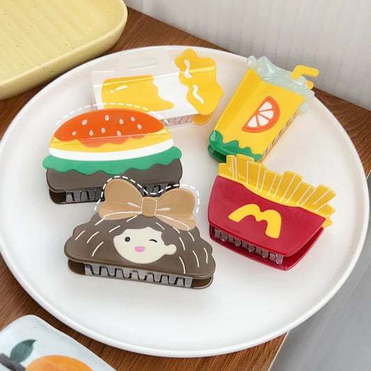 Snack Time – Fun Summer Burger Hair Clip