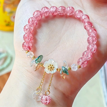 Boho Bloom – 3pcs Colorful Flower Beaded Bracelet Set