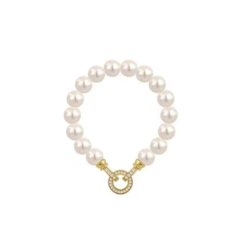 Micro Zircon & Pearl Charm