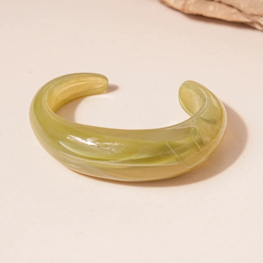 Vintage Acrylic Geometric Cuff Bracelet