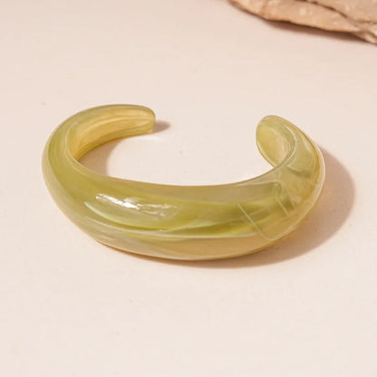 Vintage Acrylic Geometric Cuff Bracelet