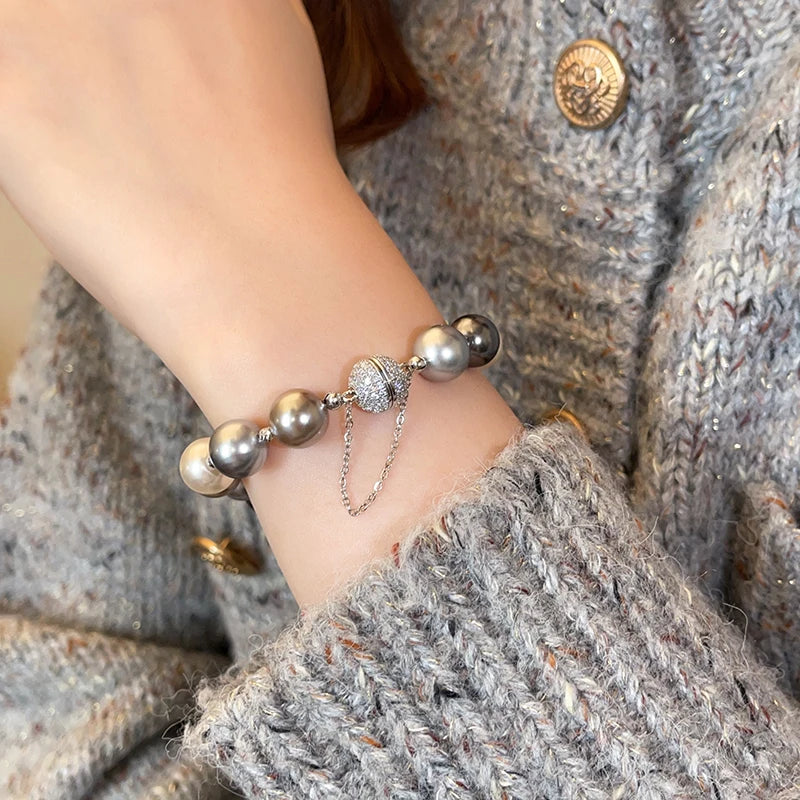 Pearl Bead Magnetic Bracelet