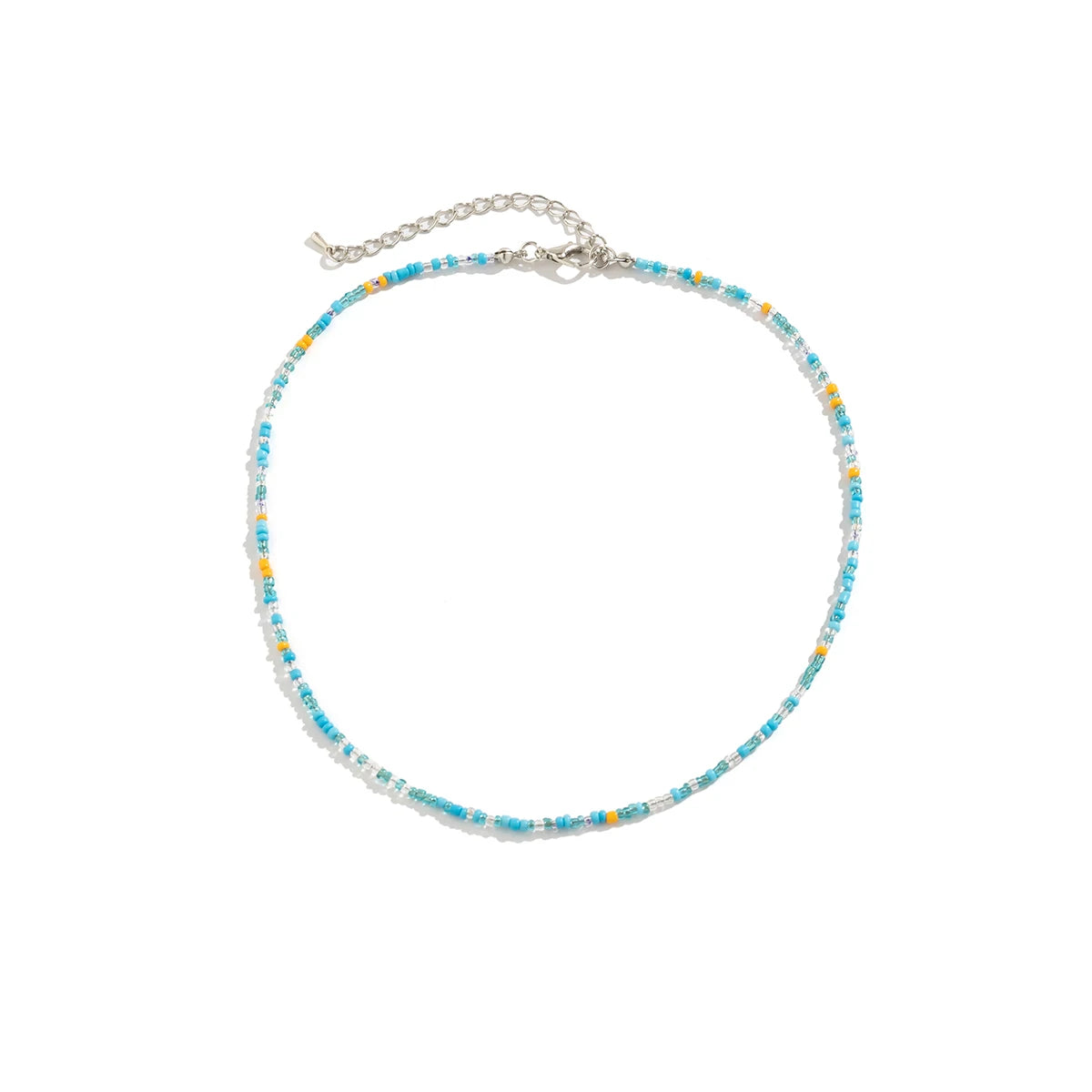 Bohemian Mixed Color Seed Bead Necklace