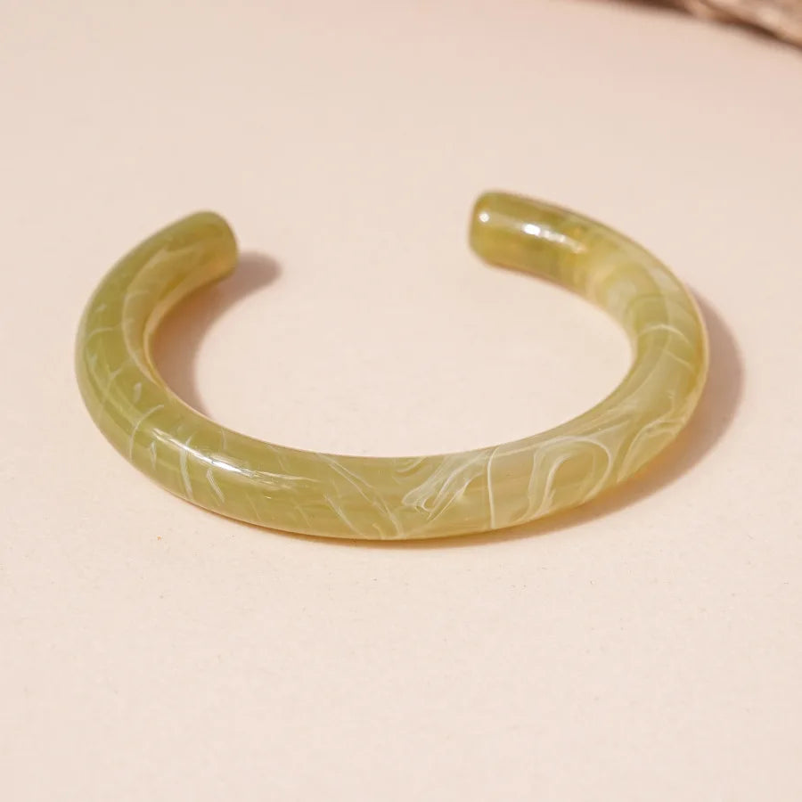 Vintage Acrylic Geometric Cuff Bracelet