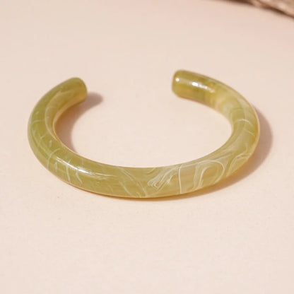 Vintage Acrylic Geometric Cuff Bracelet