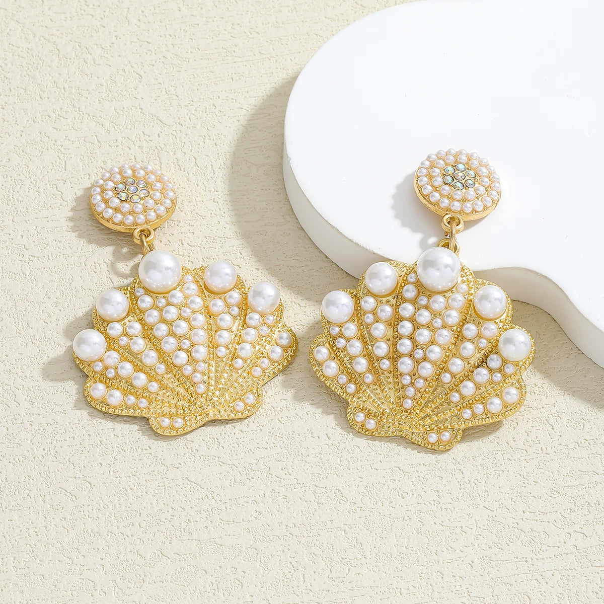 Ocean Sparkle Pearl Earrings