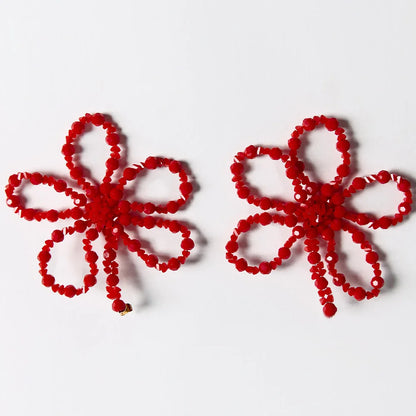 Boho Crystal Blossom Earrings