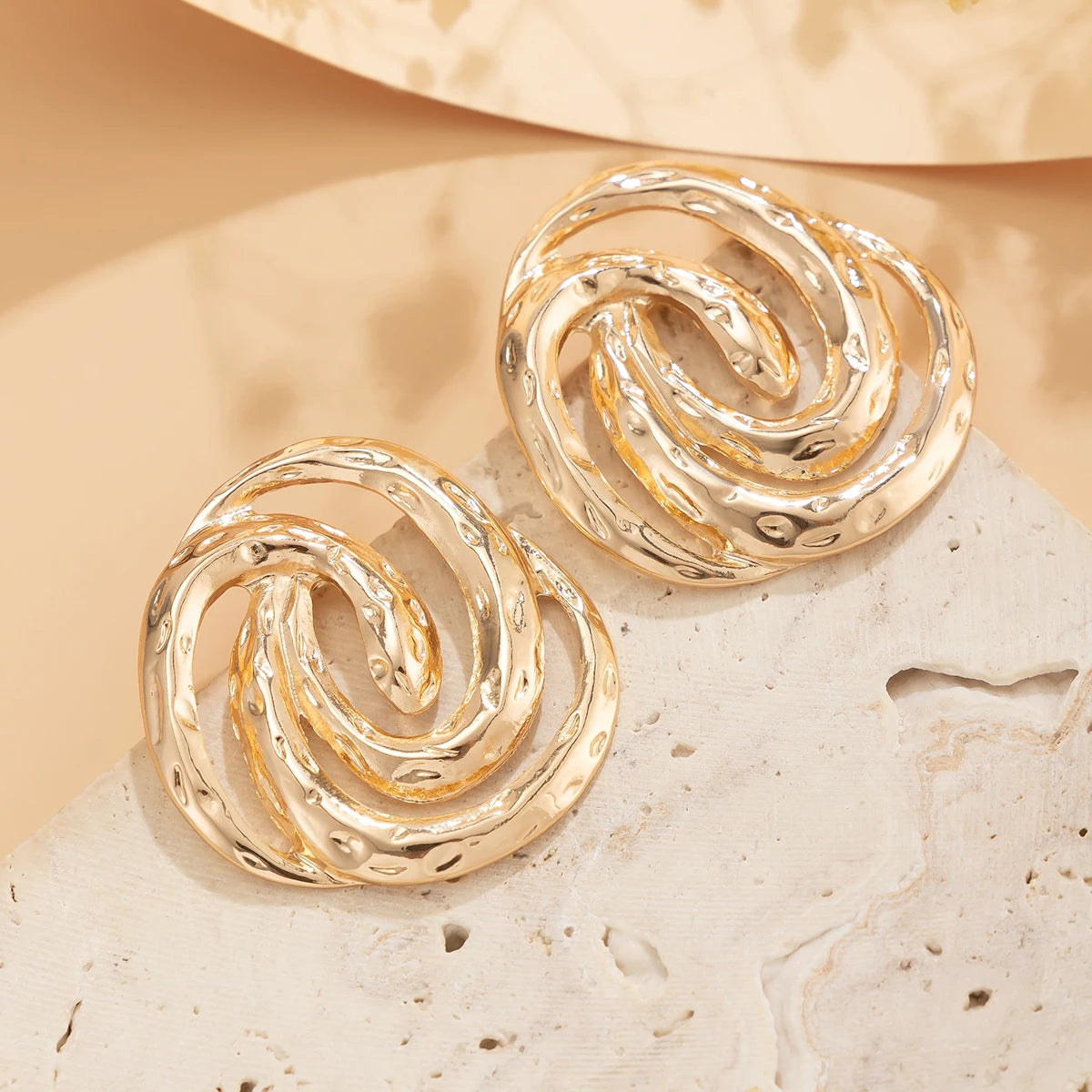 Snake Shaped Spiral Stud Earrings