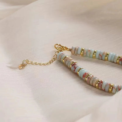 Natural Stone & Pearl Pendant