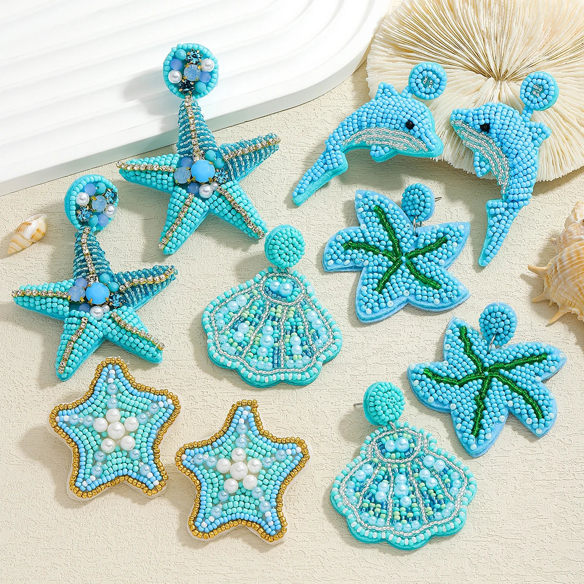 Ocean Breeze Shell Earrings