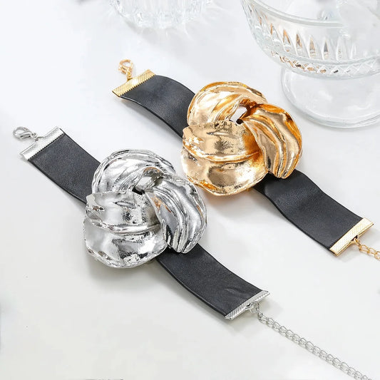Irregular Alloy Statement Bracelet