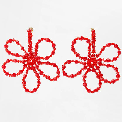 Boho Crystal Blossom Earrings