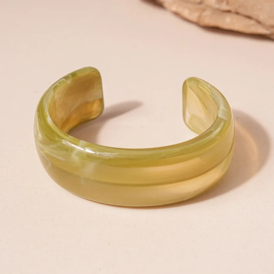 Vintage Acrylic Geometric Cuff Bracelet