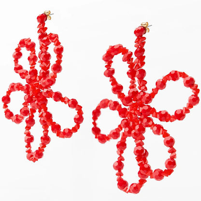 Boho Crystal Blossom Earrings