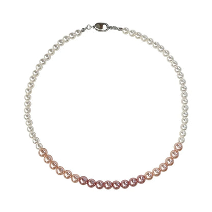 Gradient Pink Pearl Necklace