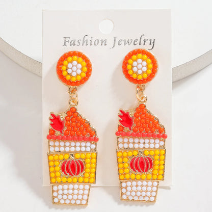 Lemonade Bead Dangle Earrings