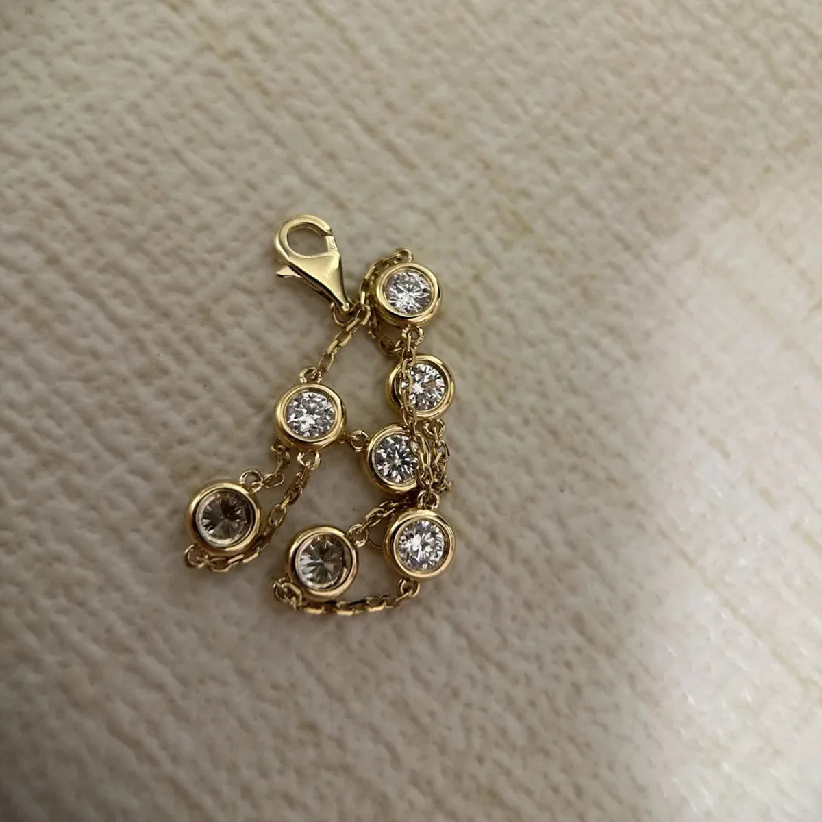 Classic Gold Rhinestone Chain Bracelet