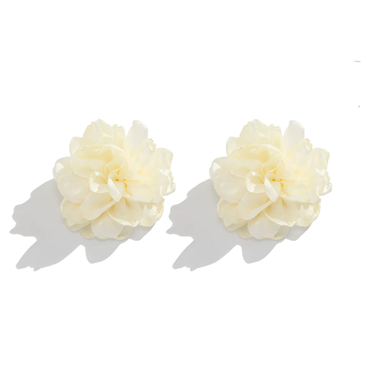 Elegant Big Flower Stud Earrings