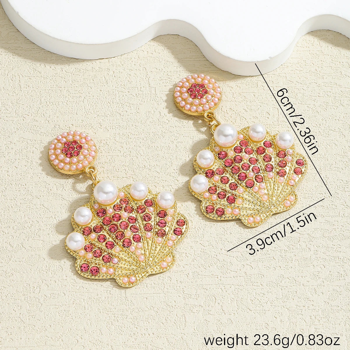 Ocean Sparkle Pearl Earrings