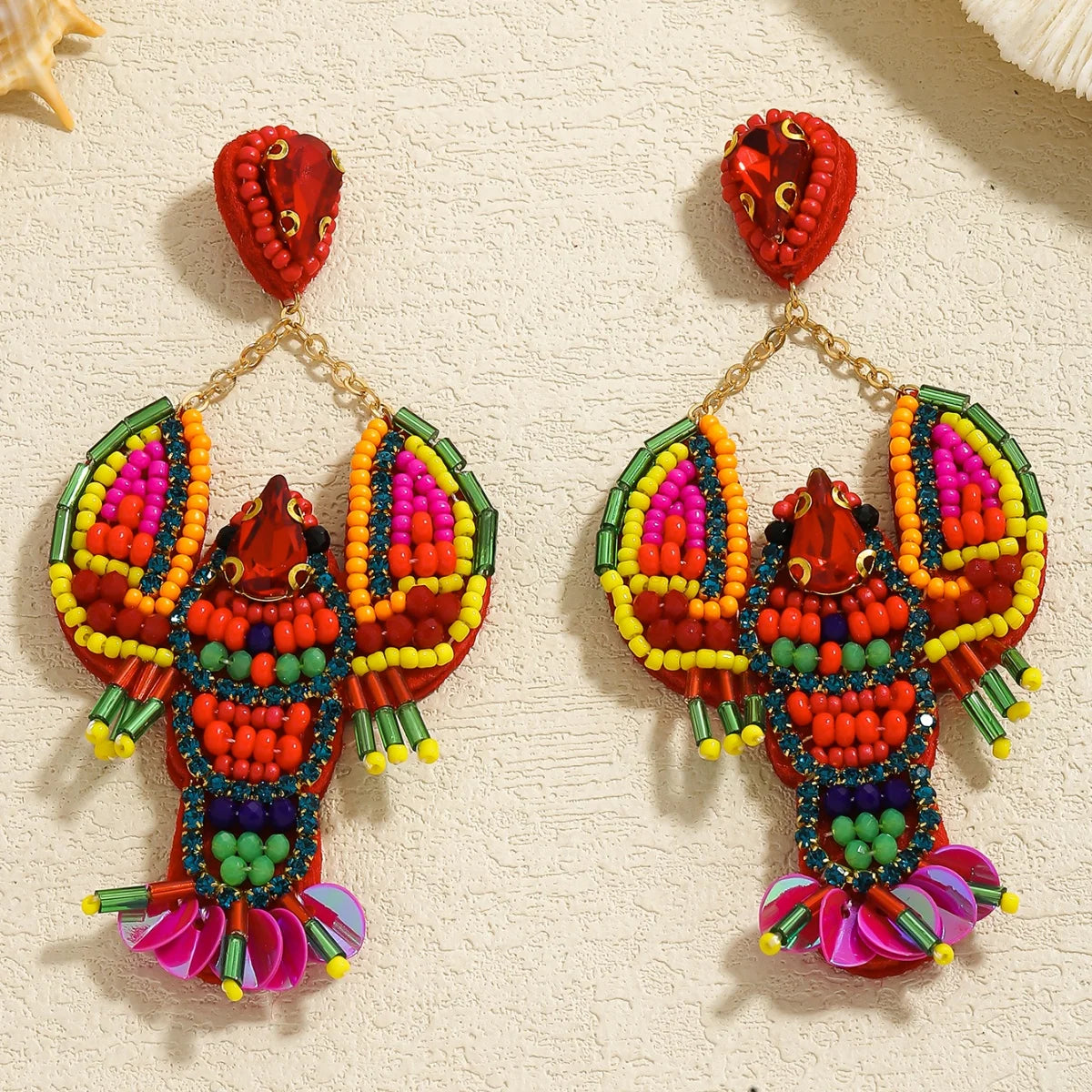 Sea Creature Beaded Dangles