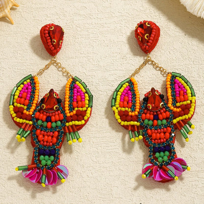 Sea Creature Beaded Dangles