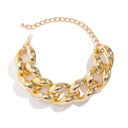 Grunge Edge – Thick Twisted Lock Chain Necklace