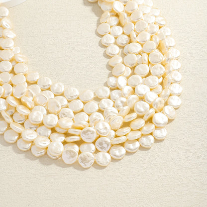 Statement Pearl Button Necklace