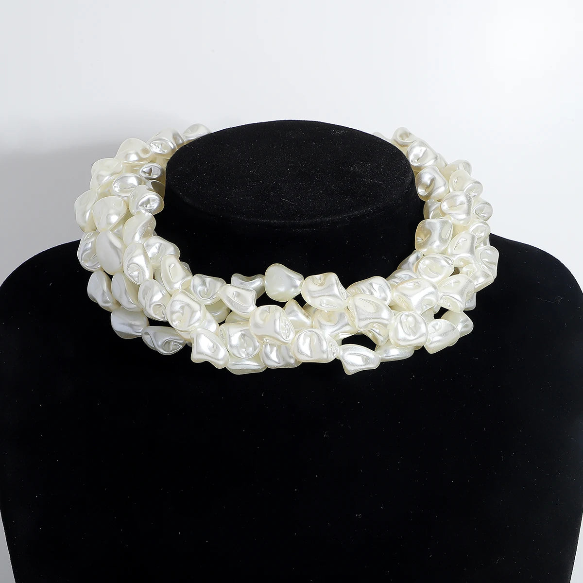 Elegant Handmade Long Pearl Necklace for Women – Multilayer Design