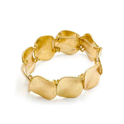 Interlocking Gold Charm Bracelet