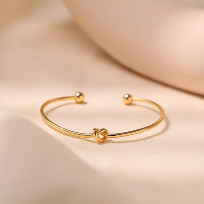 Smooth Wire Geometric Bangle